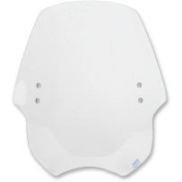 Replacement Hellcat Windshield Plastic — 18" (45.5 cm) height, 20" (51 cm) width, 7" (18 cm) headlight cutout, Gray