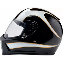 Lane Splitter 22.06 Helmet — Size S, Gloss Black/White