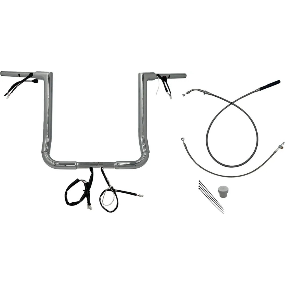 Kit de manillar cableado EZ Install — 91,5 cm (36") de ancho, abrazadera 25,4 mm (1"), cromo