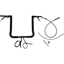 Kit de manillar cableado EZ Install — diámetro de sujeción 1", elevación 16", ancho 36", negro