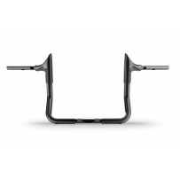 Bull Handlebar — 36" width, 12" height, 1-1/4" diameter, 228 mm sweep, Black gloss