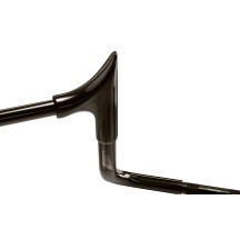 Bull Handlebar — 36" width, 12" height, 228 mm pullback (9"), 32 mm diameter (1-1/4"), Black, Chrome
