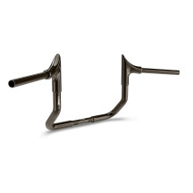 Bull Handlebar — 36" width, 12" height, 228 mm pullback (9"), 32 mm diameter (1-1/4"), Black, Chrome