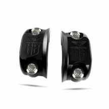 Performance Perch Clamp — Black, fits Harley-Davidson models