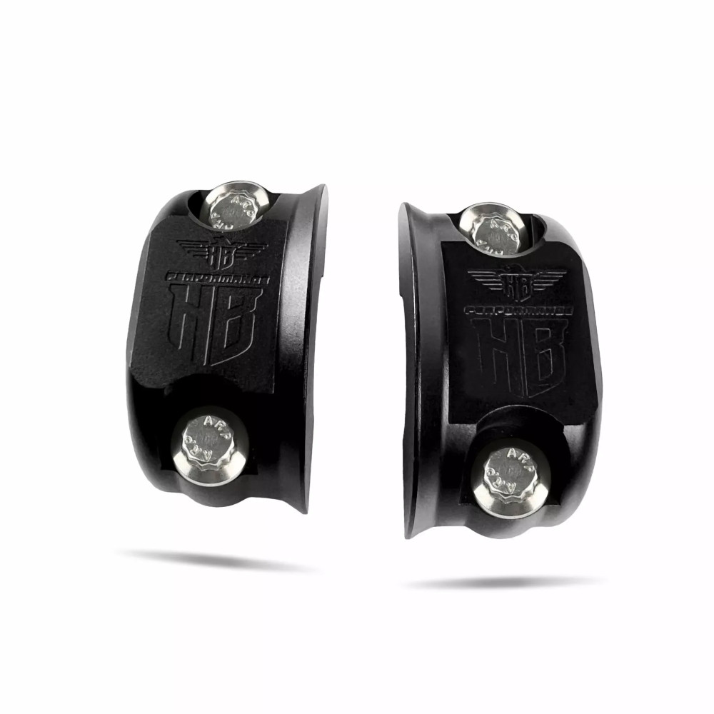 Performance Perch Clamp — Black, fits Harley-Davidson models