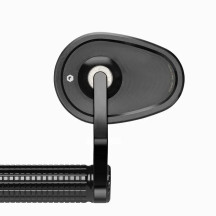 mo.view Club 130 mm Handlebar End Mirror — 13 cm stem, Black