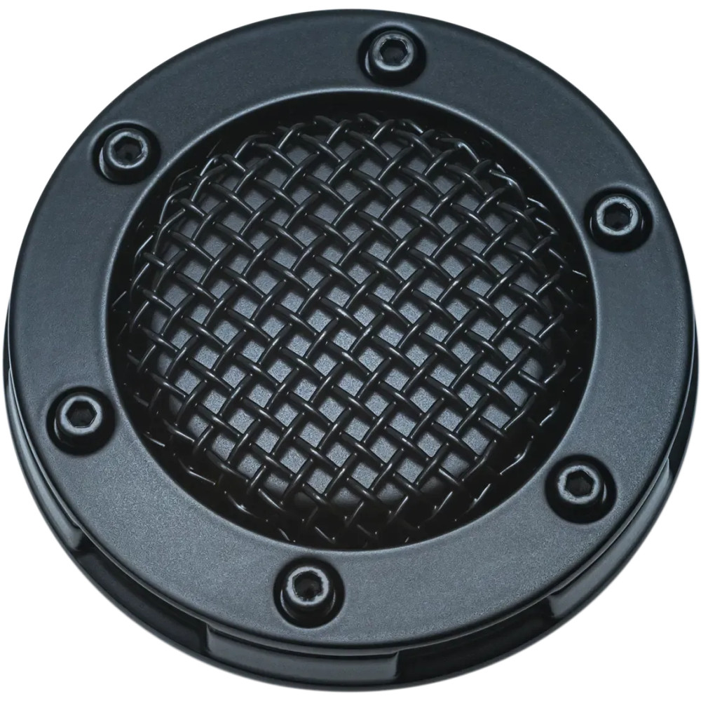 Mesh Gas Cap — Matte Black, right-hand thread
