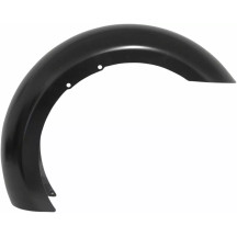 Hugger Series Front Fender with Mounting Blocks for Softail/Dyna — 18", Black