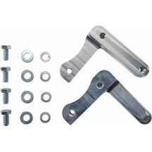 Hugger Series Front Fender with Mounting Blocks for Softail/Dyna — 19" wheel, Black