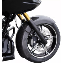 Carbon Fiber 18" Fat Wrapper Front Fender — 8" width, 180 mm tire clearance, fits 49 mm '24-'25 front ends, black