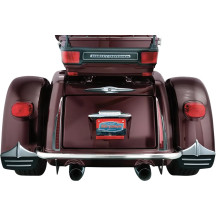 Mud Flaps — Rear, Black, Chrome