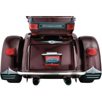 Mud Flaps — Rear, Black, Chrome