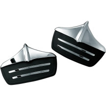 Mud Flaps — Rear, Black, Chrome