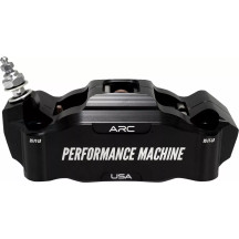 Race Series Radial Mount Front Caliper With ARC Technology — 4-piston, Anodized Black, 108 mm bolt spacing