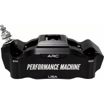 Race Series Radial Mount Front Caliper With ARC Technology — 4-piston, Anodized Black, 108 mm bolt spacing