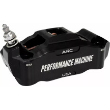 Race Series Radial Mount Front Caliper With ARC Technology — 4-piston, Anodized Black, 108 mm bolt spacing