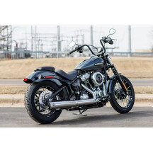 Grand National Slip-On Muffler — 4" outer diameter, Chrome