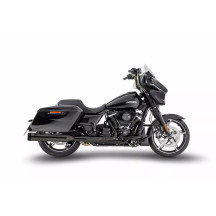 4.5 in Slip-Ons Muffler for Harley-Davidson Grand American Touring — 4.5 in, 2 slip-ons, matte black, 2021–2024 114/117/121 ci