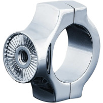 1¼" Diameter Swingarm Side-Mount License Plate Mount Bracket — 32 mm (1-1/4"), side mount, chrome