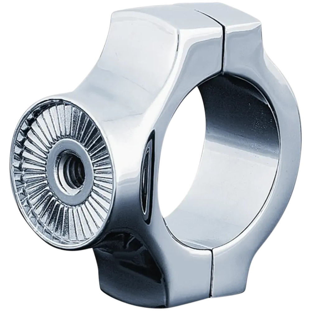 1¼" Diameter Swingarm Side-Mount License Plate Mount Bracket — 32 mm (1-1/4"), side mount, chrome