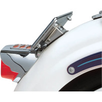 Soporte de matrícula abatible — 4" x 7", cromado