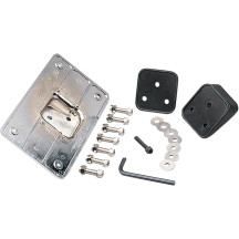 Soporte de matrícula abatible — 4" x 7", cromado