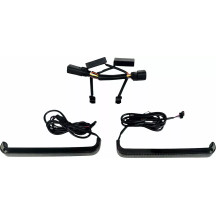 Low Profile LED Saddlebag Lights — Harley-Davidson®, smoked lens, amber/red