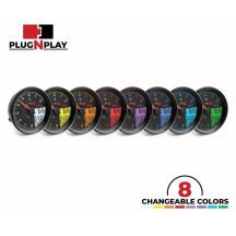 HD-05 Indicador para Harley-Davidson — 0–225 mph, DC 8V–18V, 33 mm, negro