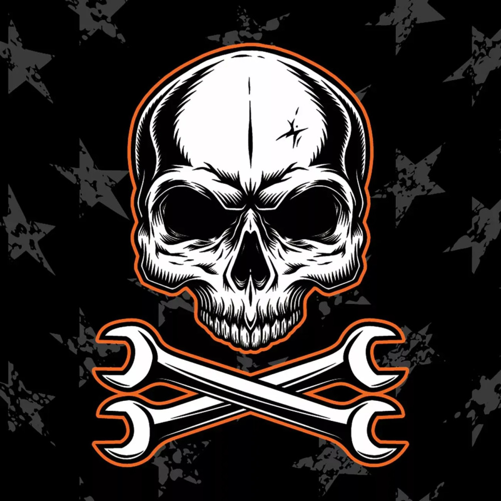 Flydanna® Head Wrap — Black, 6-panel