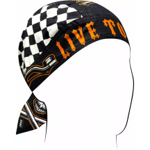 Flydanna® Head Wrap — Black, 6-panel