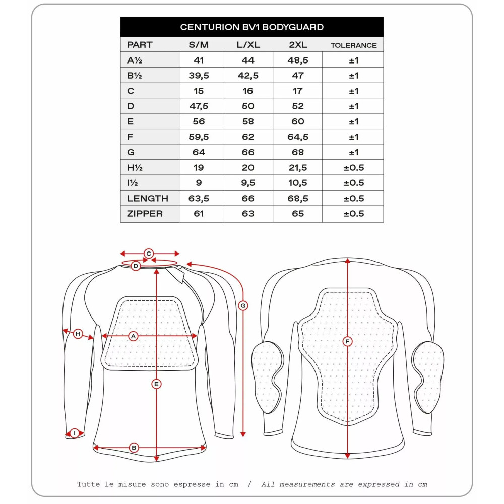 Centurion BV1 Bodyguard — L/XL, Black