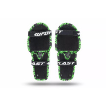 Protector articulado infantil Kajam para rodilla y espinilla — Juvenil, Talla única, Negro