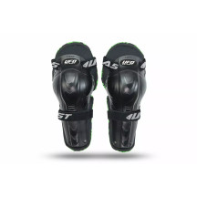 Protector articulado infantil Kajam para rodilla y espinilla — Juvenil, Talla única, Negro