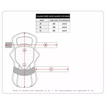 Protector articulado infantil Kajam para rodilla y espinilla — Juvenil, Talla única, Negro
