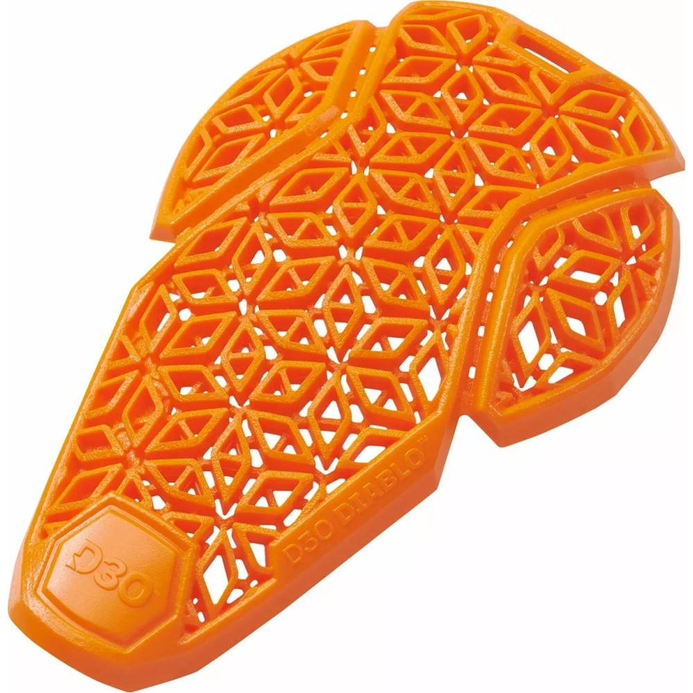 D3O® Diablo L2 Compact Knee/Elbow Guards — Orange, Adult, Pair