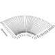 Juego de radios cromados y de acero inoxidable — 9-1/2" radios, llanta 21", Delantero, Wide Glide