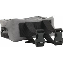 Handlebar Bag — 7" x 5" x 3.25", gray/orange, handlebar