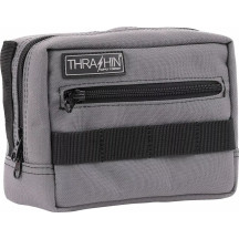 Handlebar Bag — 7" x 5" x 3.25", gray/orange, handlebar