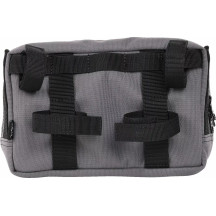 Handlebar Bag Plus — 9" x 5" x 4", Gray, Orange