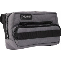 Handlebar Bag Plus — 9" x 5" x 4", Gray, Orange