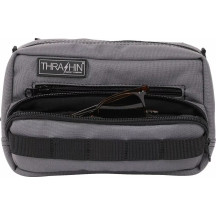 Handlebar Bag Plus — 9" x 5" x 4", Gray, Orange