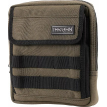Handlebar Bag Slim — 9" x 8" x 2", Green, Universal fitment