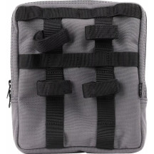 Handlebar Bag Slim — 23×20.5×5.1 cm, Gray/Orange