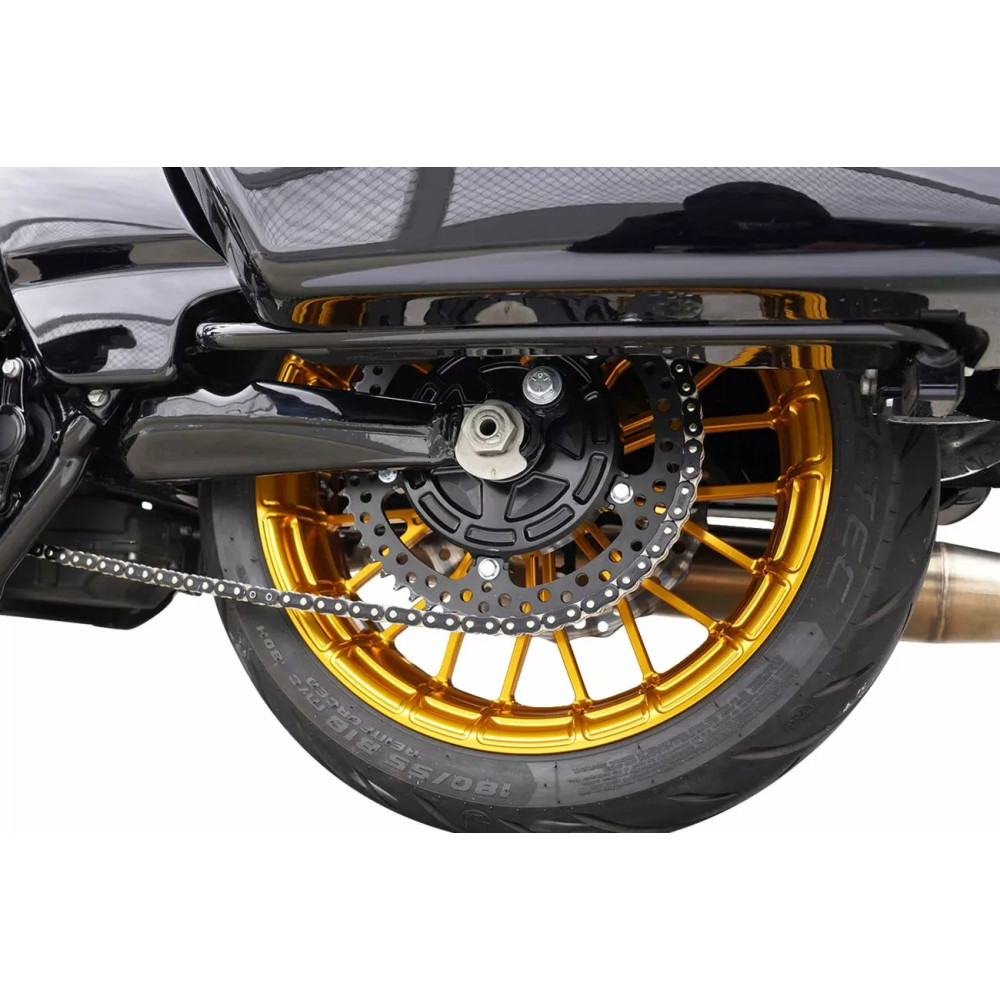 Chain Drive Conversion Kit — 530 chain, 57/27 tooth sprockets, black zinc-plated