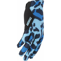 Sportmode Cheetah Gloves — Size L, Blue