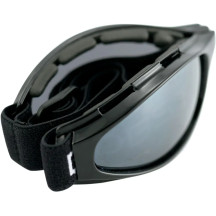 Crossfire Foldable Goggles — Medium frame, 148 mm, Black matte