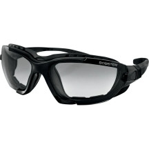 Renegade Convertible Sunglasses — Medium frame, 65 mm lens width, Photochromic lenses, Black gloss