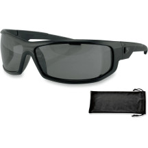 AXL Sunglasses — Medium frame, 135 mm frame width, Black gloss