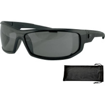 AXL Sunglasses — Medium frame, 135 mm frame width, Black gloss