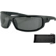Gafas AXL — Montura mediana, ancho de montura 135 mm, negro brillo
